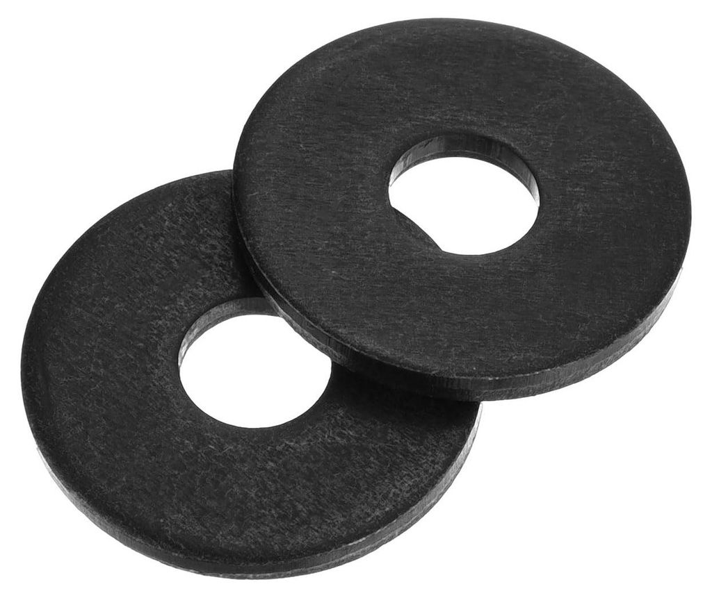 80 runde Dichtungsringe M6 x 20 x 2 mm, Dichtringe aus Kohlenstoffstahl, schwarze Ringe, flache O-Ring-Dichtungsringe für Schrauben, Muttern und G...