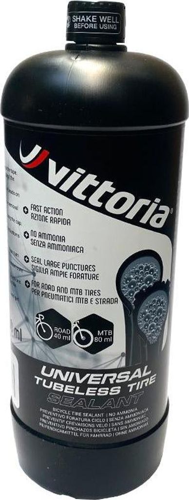 Vittoria Universal Tubeless Reifendichtmittel 1000 ml - pannensichere Dichtmi...