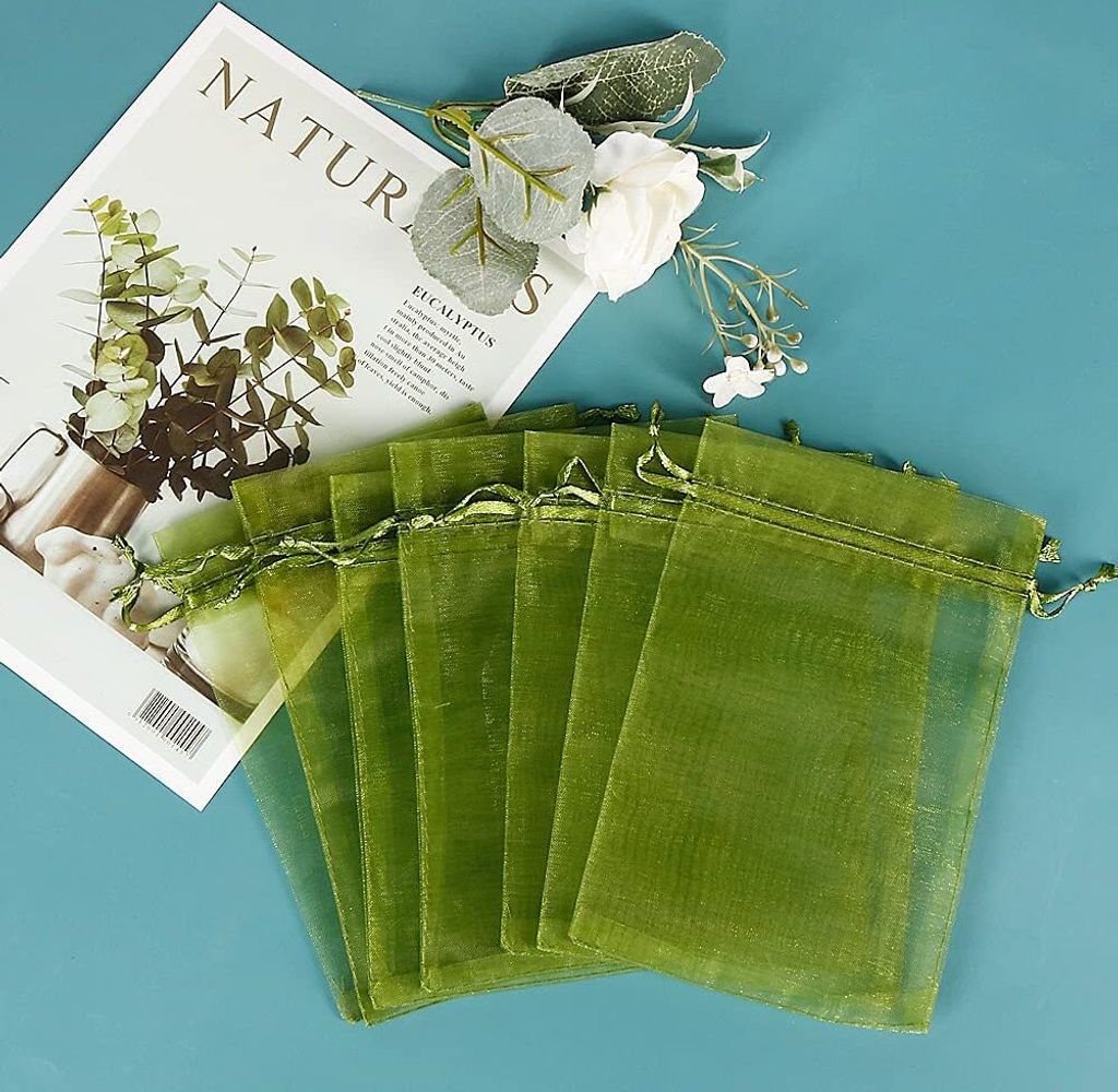 100 Stück 15 x 20 cm Organzabeutel, Organza-Geschenkbeutel Produktbild 5