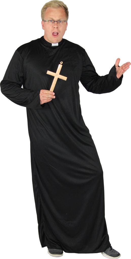 Pfarrer Kostüm für Herren, Größe:XL