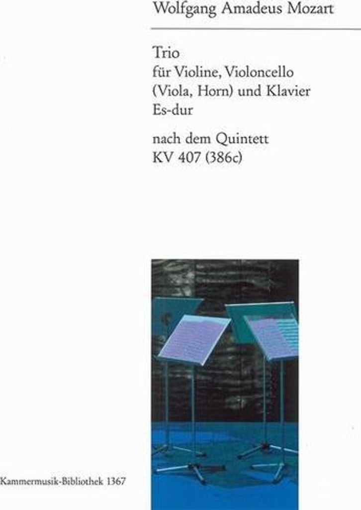 Klaviertrio Es-Dur nach K407für Violine, Violoncello und Klavier