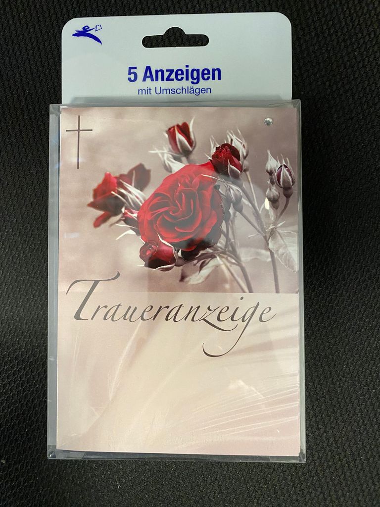 Traueranzeige, Trauerkarten - 5579