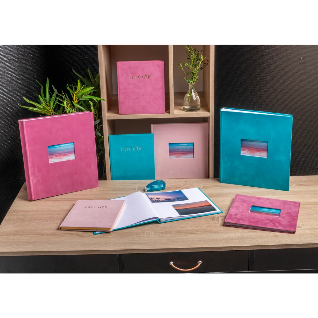 Livre d'or robuste tranche or Exacompta 389E pour messages durables - 4
