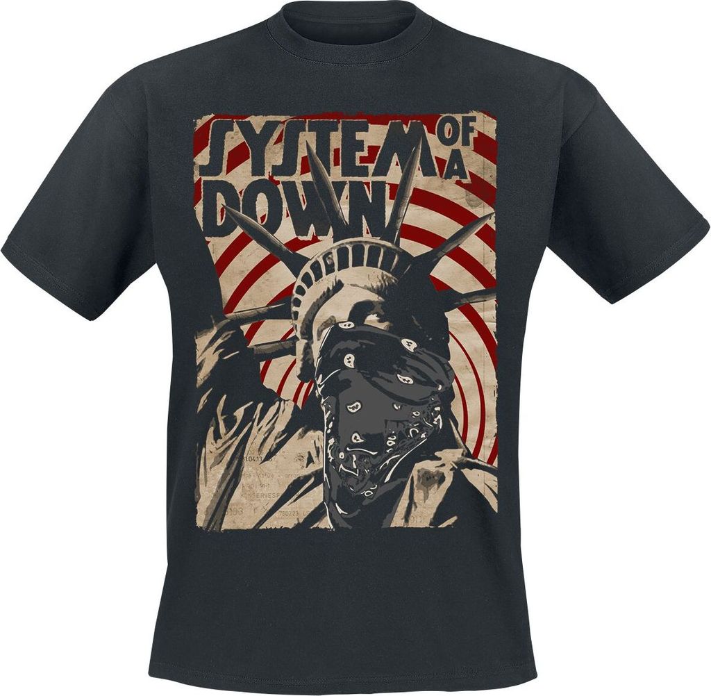 System Of A Down T-Shirt Herren Liberty Bandit schwarz M