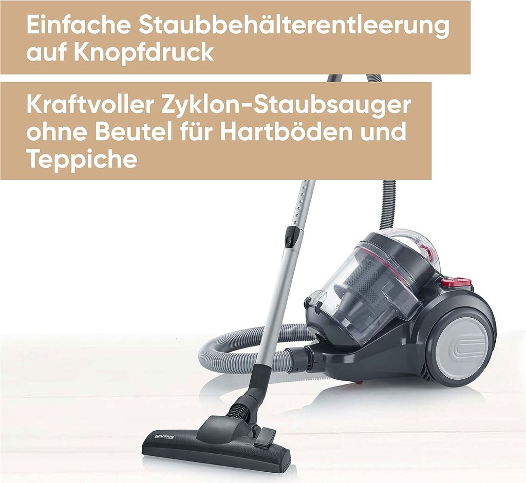SEVERIN CY 7089 Aspirateur Single Zyklon sans sac, 750 W