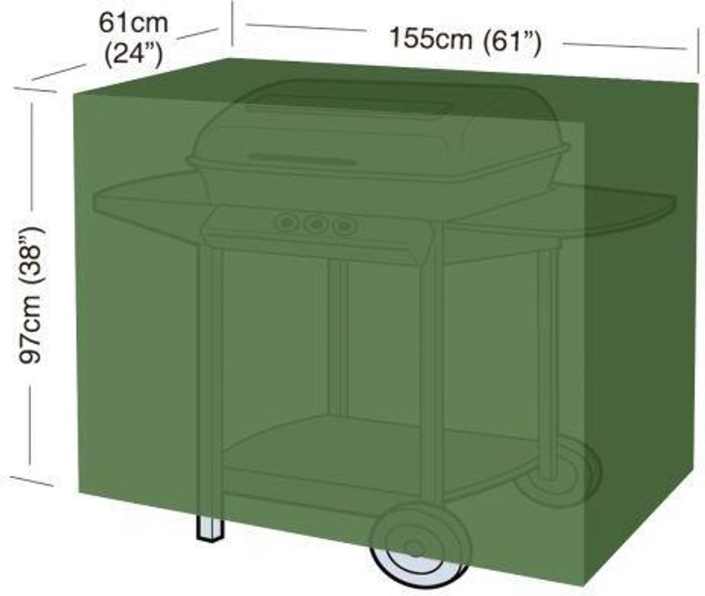 coperchio per griglia CLASSIC "L" 155x61x97cm, PE 90g/m2 Immagine del prodotto 