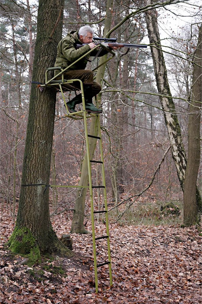 Baumsitz Hirsch olivgrün, 1 Person bis 120 kg, Sitz 45x28 Produktbild 