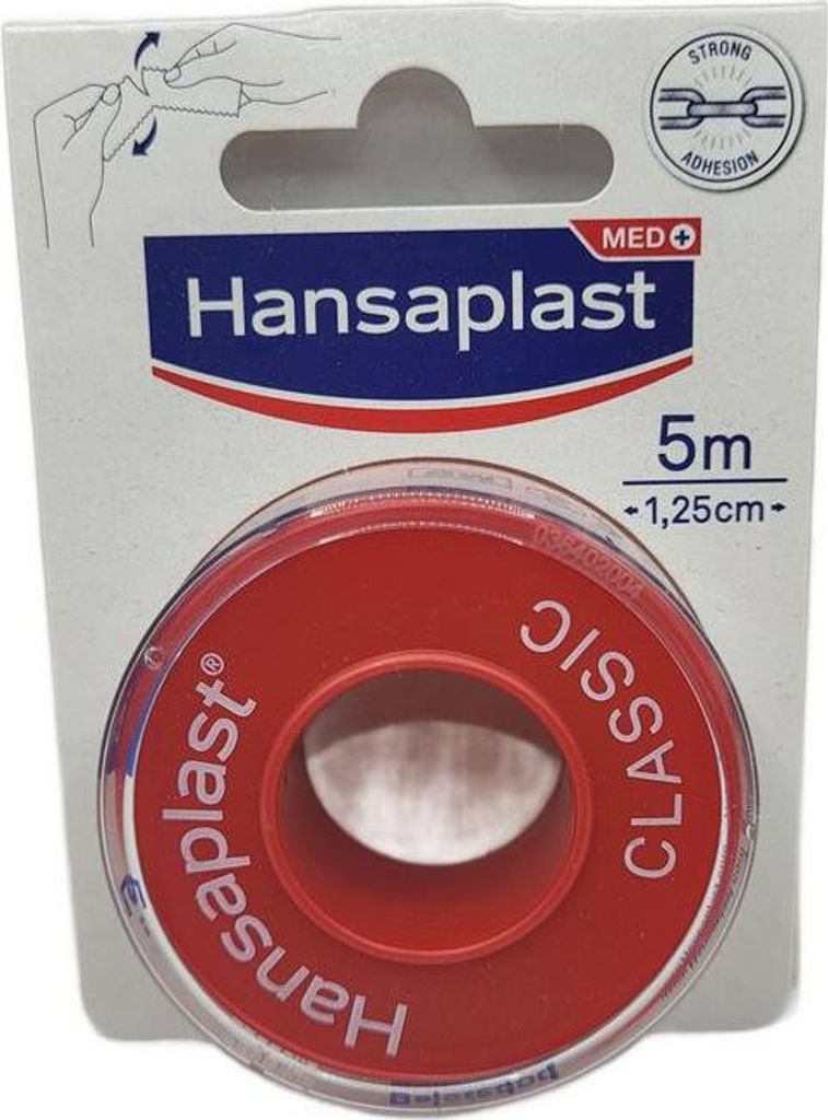 Hansaplast 01167-00006, 500 x 1,25 cm, Rot, Weiß, CE, 1 Produktbild 