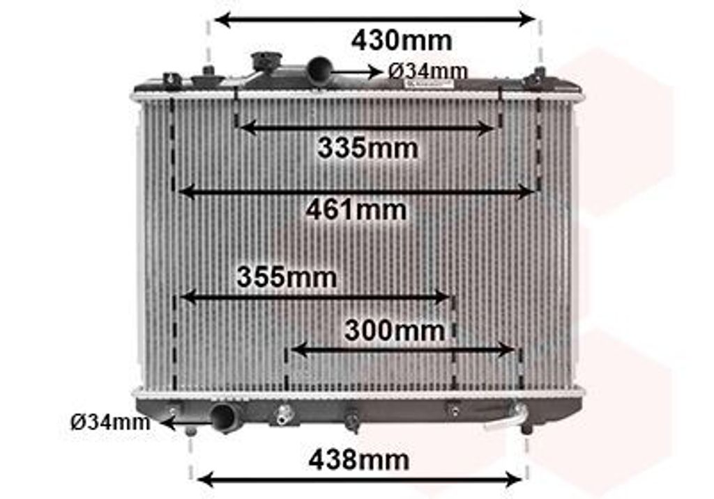 VAN WEZEL 52002098 Kühler Wasserkühler Motorkühler für SUZUKI SWIFT III (MZ, EZ)