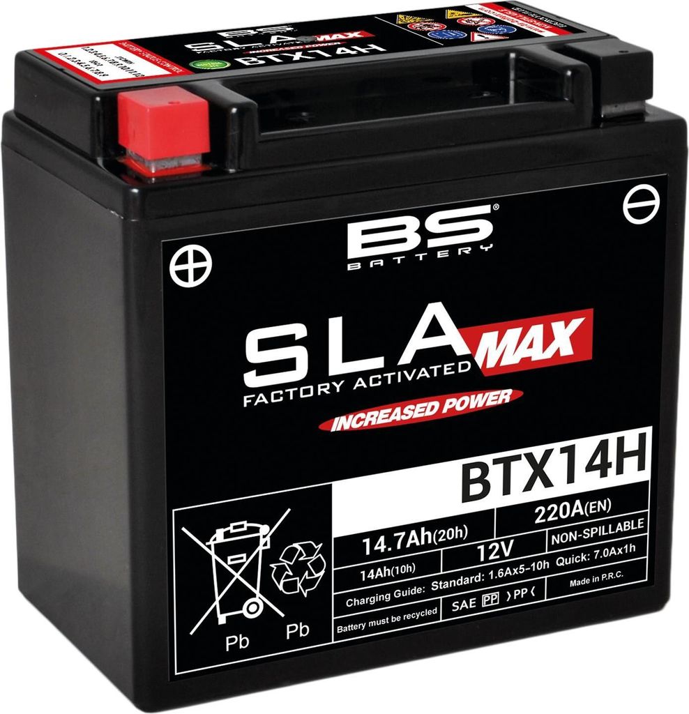 BS BATTERY SLA Max Wartungsfreie Batterie Werkseitig Produktbild 