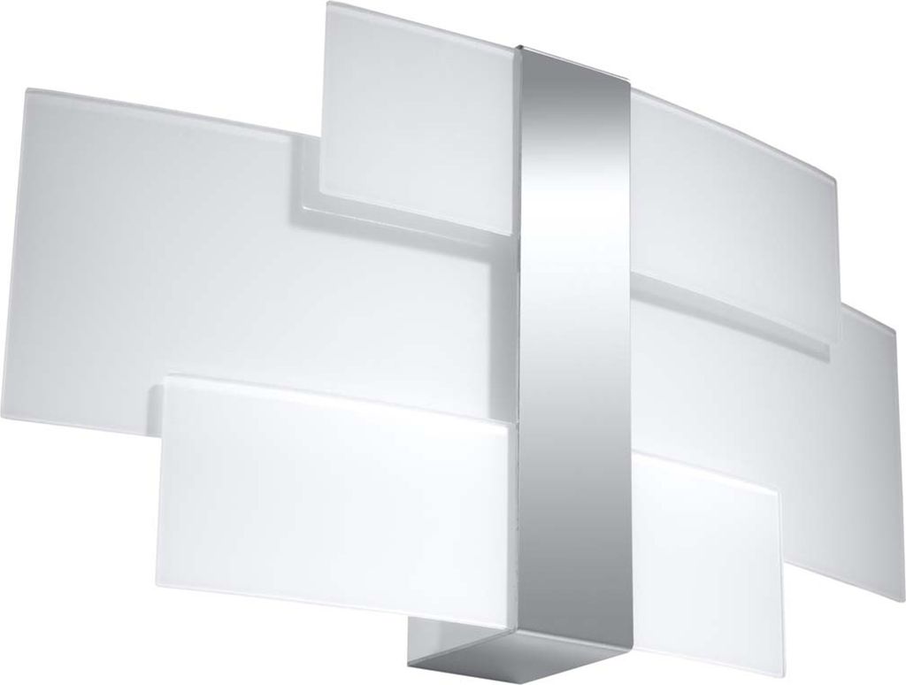 Wandleuchte CELIA chrom 2xG9 8W Stahl/Glas 23x7x42cm Sollux Produktbild 