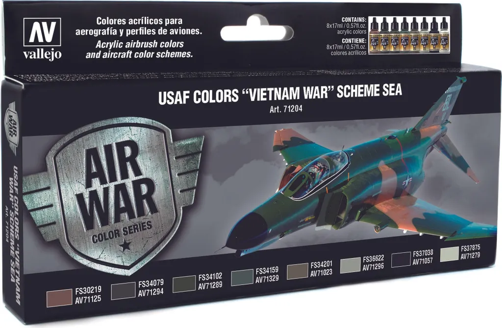 Set Vallejo Model Air 71.204 USAF Vietnam War - Fedeltà Storica FS595