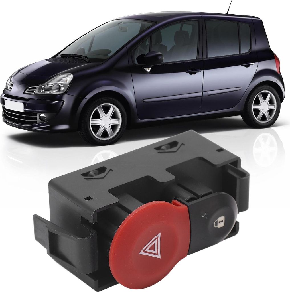 Warnblinklichtschalter 8200523299 Blinker-Steuertaste für Clio MK3 Modus 2005 bis 2012