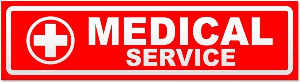 Kiwistar Medical Service Kreuz invertiert Magnetschild Schild magnetisch - 60cm Rot - Magnetfolie für Auto PKW Kfz
