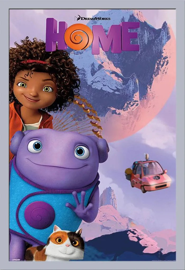 Poster Luna 61x91,5 Completo di Cornice Argento Shinsuke Maxi MDF