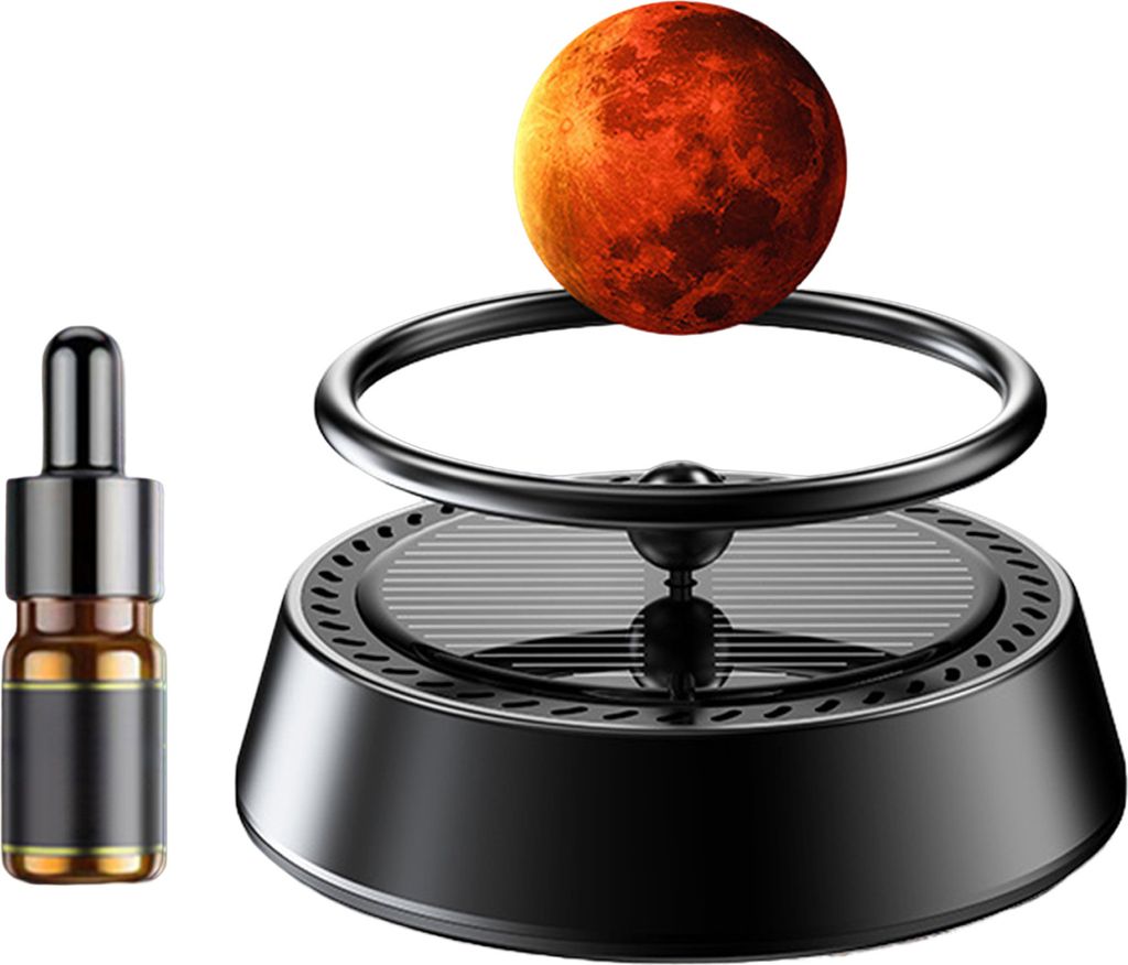 Auto-Lufterfrischer, solarbetrieben, mit Aufhängung, Planet, lang anhaltender Duft, Geruchsentfernung, Auto-Aroma, Aromatherapie-Diffusor, Autozub...