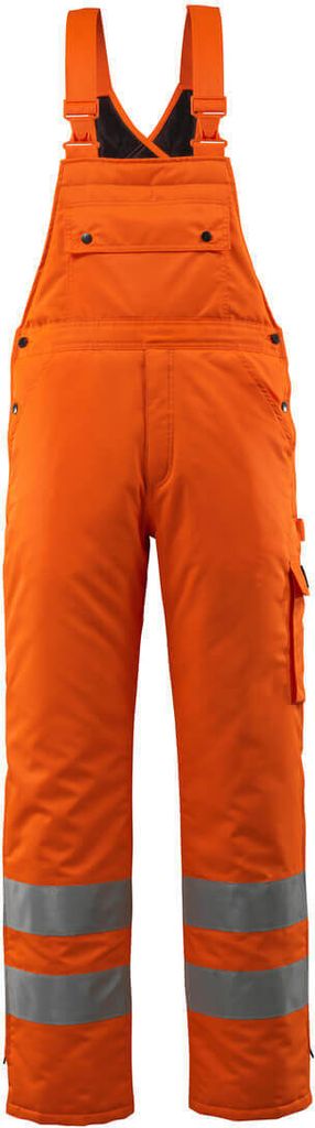 MASCOT Lech Winterlatzhose Größe M, hi-vis orange | Packung (1 Stück)
