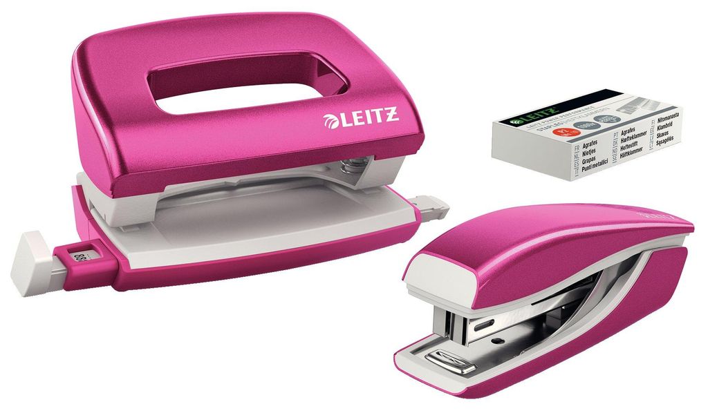 Leitz 5561-20-23 5561 Set Mini-hefter NeXXt WOW - roze Productafbeelding 