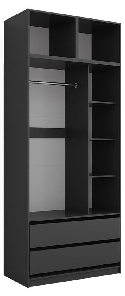Kleiderschrank Vicco Elmo Anthrazit 50 x 40 cm 3er Set, Produktbild 