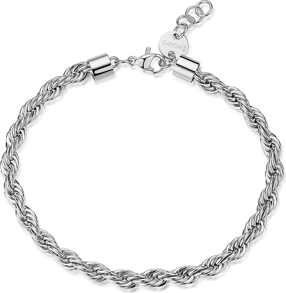 Sagapò Ripple Bracciale Donna Catena | Acciaio Silver Design Italiano