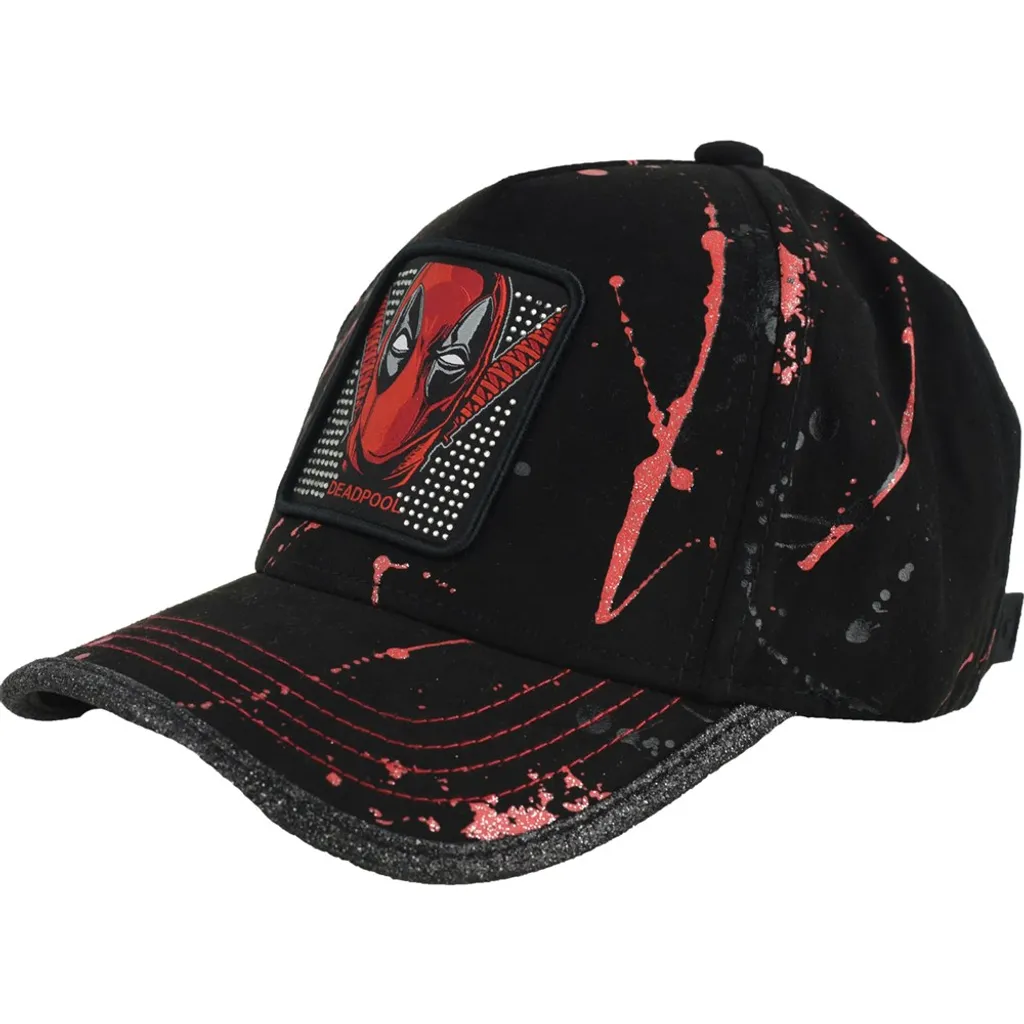 Casquette Marvel Deadpool Ajustable Capslab - Finies les Casquettes Trop Petites