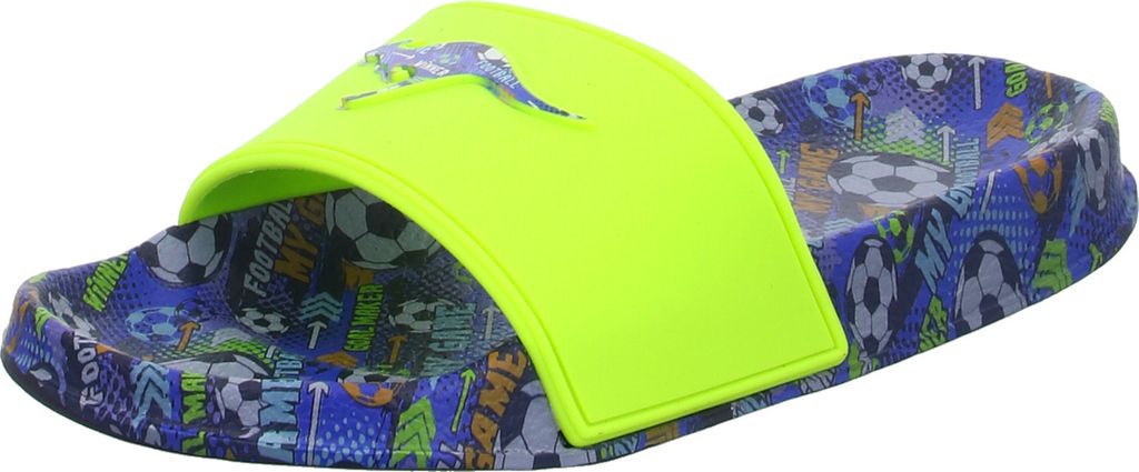 Kangaroos Jungen Badeschuh K-Slide Print grün
