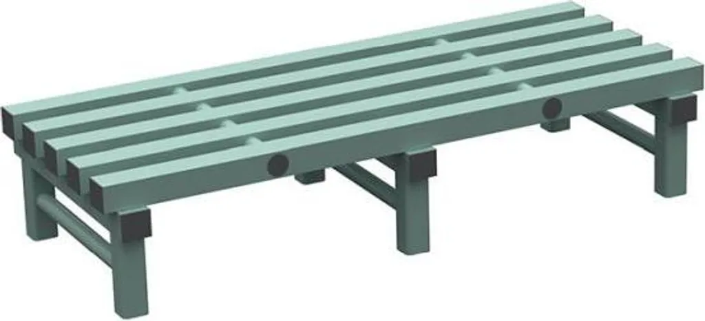 Palette de sol REA 1200 x 500 x 250 mm : Support robuste et hygiénique