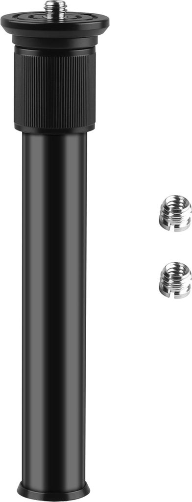 Ausziehbare Verlaengerungsstange aus Aluminiumlegierung 19-31 cm Universal 1/4-Zoll 3/8-Zoll-Schnittstelle mit 2 Stueck 1/4 bis 3/8 Adapterschraube...