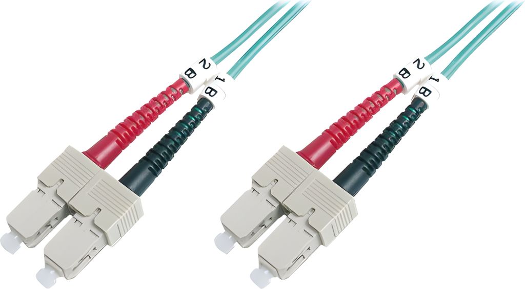 DIGITUS LWL Patchkabel SC Duplex SC Duplex OM3 10,0 m