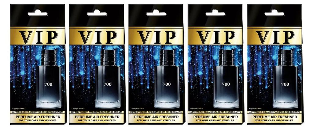 5x Parfum pour voiture VIP-700, désodorisant pour voiture, Image du produit 