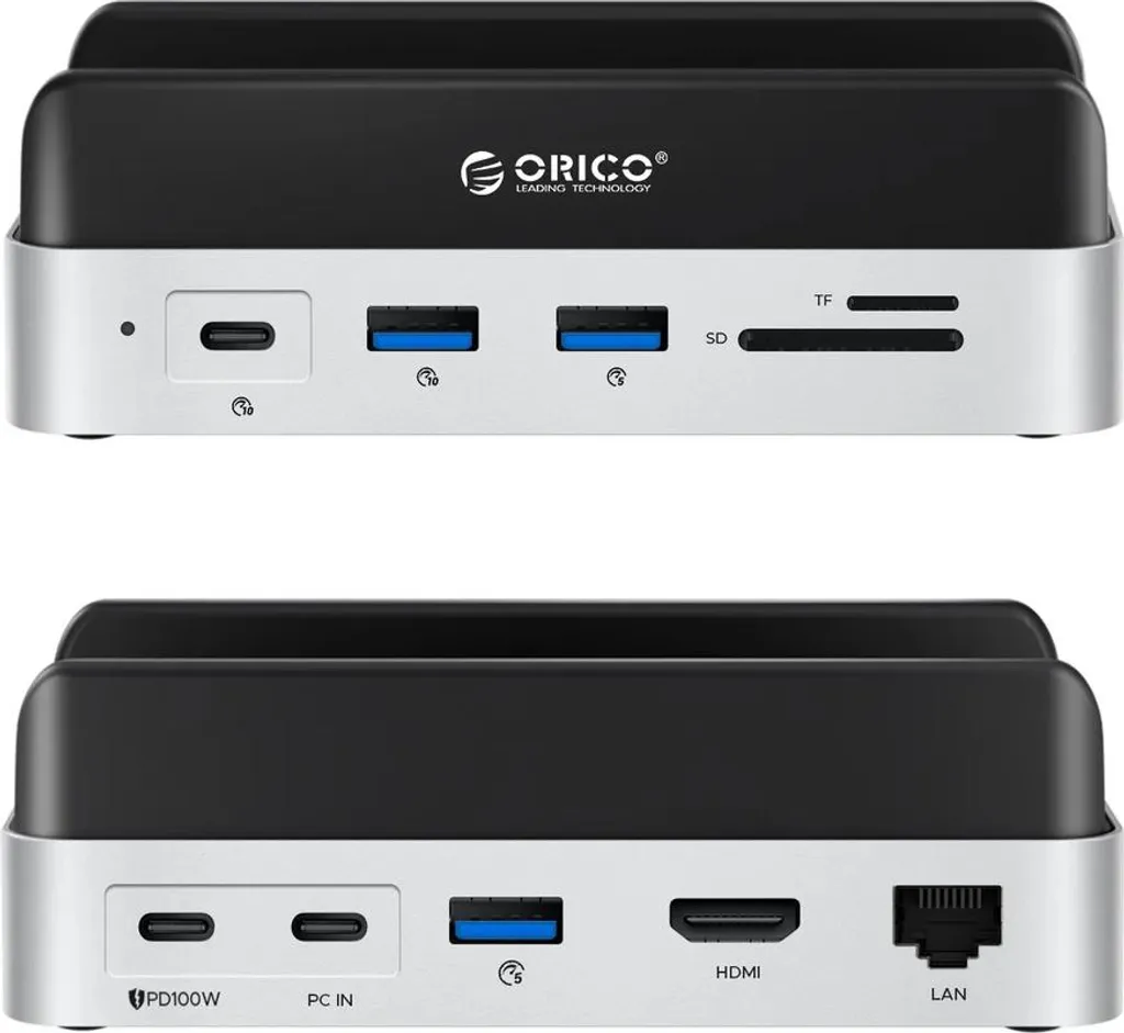 Hub USB-C 10-en-1 Orico MiniDock et boîtier SSD externe pour PC Mac - 2