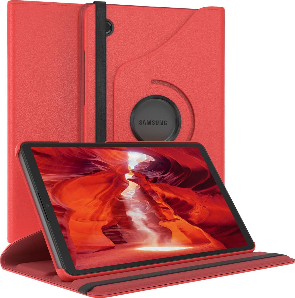 EAZY CASE - Tablet Hülle für Samsung Galaxy Tab A11 Schutzhülle, Tablet Case 360° drehbar in Rot
