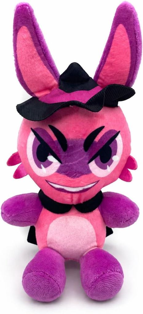 Hexe Hase Kuscheltier 18 cm Rosa Plüschtier im Hexen-Devil-Design Weiches Stofftier Geschenk für Kinder