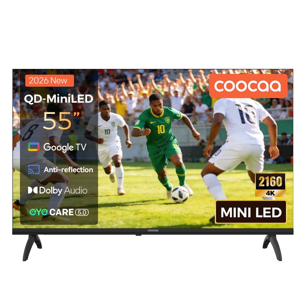 coocaa 55 Zoll (139cm) QD-MiniLED 4K UHD Smart TV – Google Produktbild 