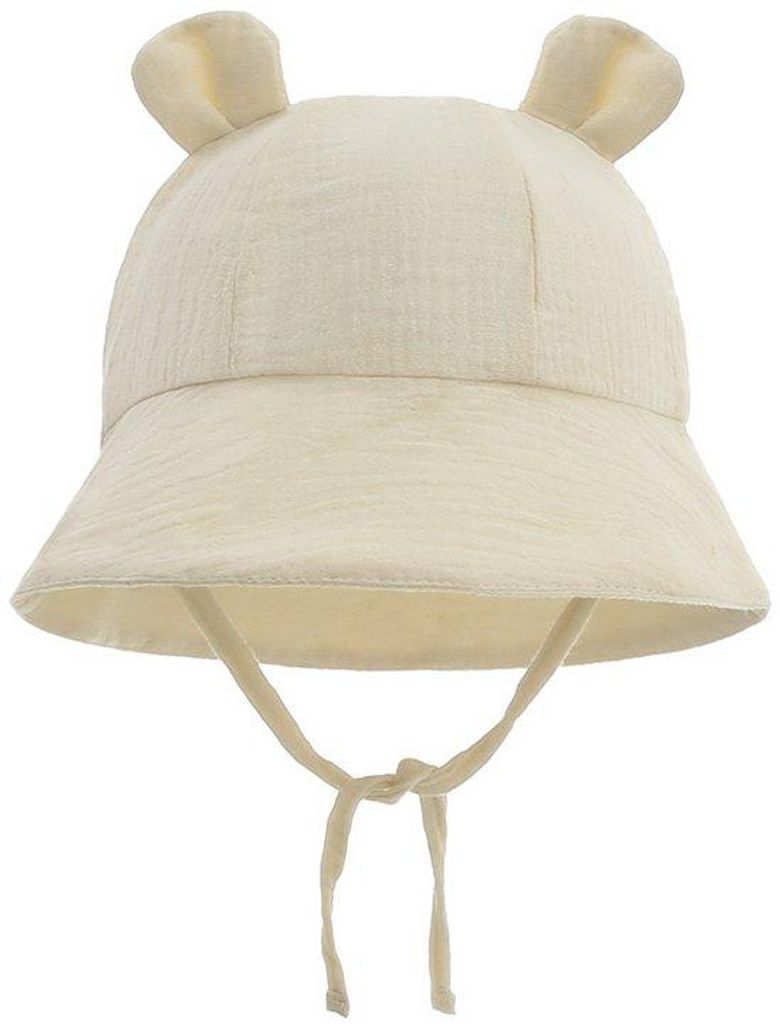 Uni Baby Sonnenhut Pet Vissershut Strandhut für Kinder UV-Schutz - Beige