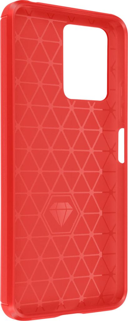 Xiaomi Redmi Note 12 5G / 4G Hülle mit Aluminium und Carbon Design – Rot