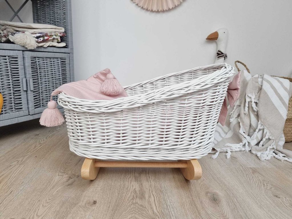 WikliBOX – Weidenwiege für Puppen, Schaukelbett für eine Produktbild 