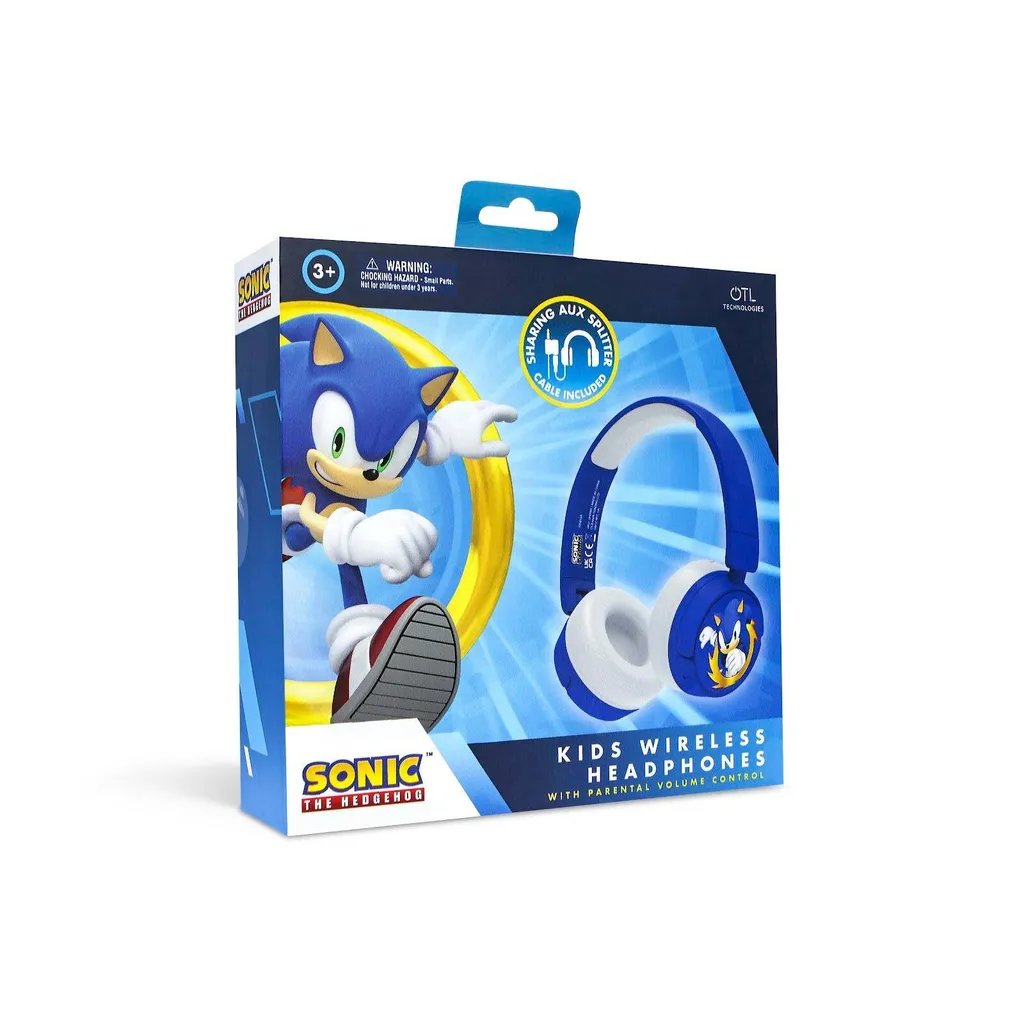Casque Audio Enfant Bluetooth Sonic Hedgehog Otl Technologies Confort