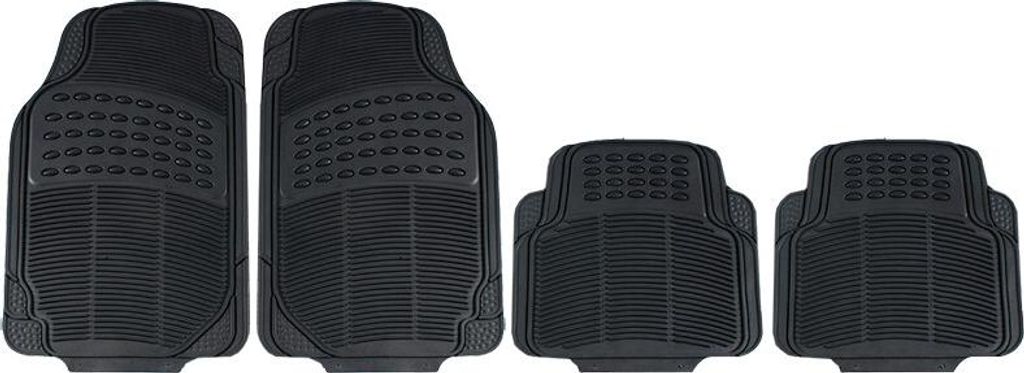 HEYNER® Auto Gummifußmatte 4er-Set schwarz Universal Produktbild 