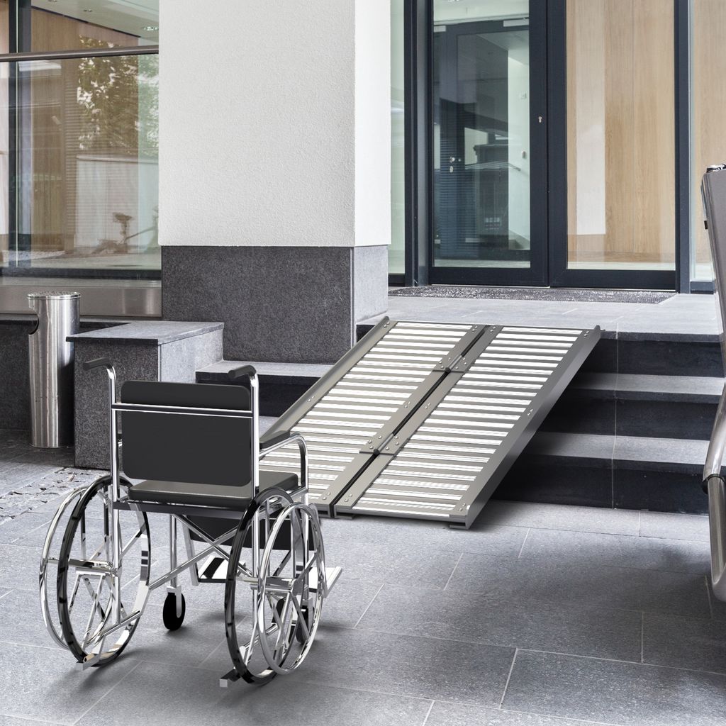 Jago® Rollstuhl rampe - Aluminium, Klappbar, versch. Größen Produktbild 10