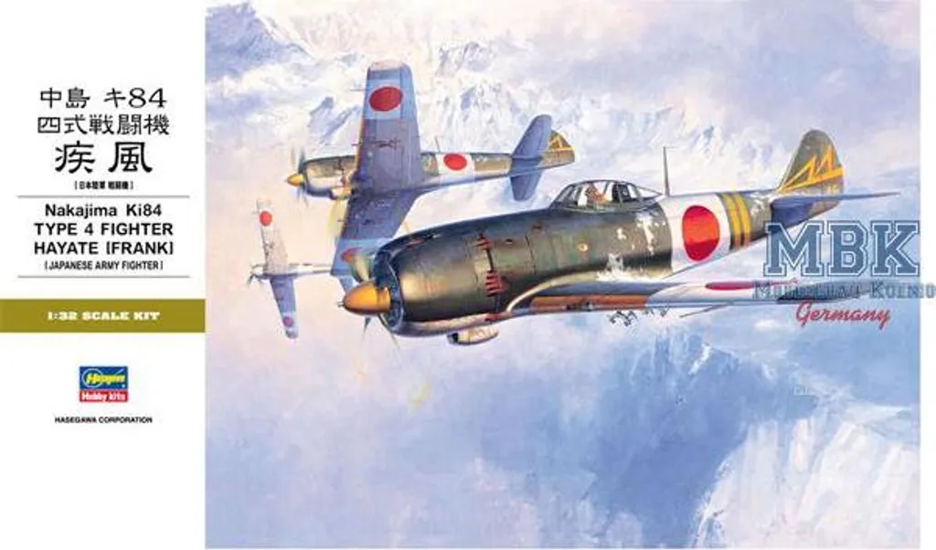 Réplique Nakajima Ki-84 Hayate 1/32 pour Collectionneurs Hasegawa