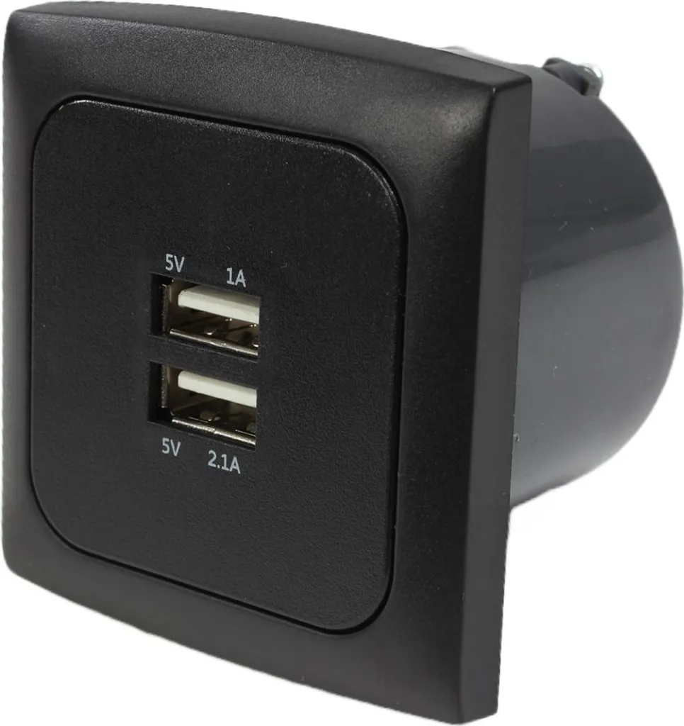 Double Prise USB Encastrable 12V Camping-Car et Van C-Line Presto CBE