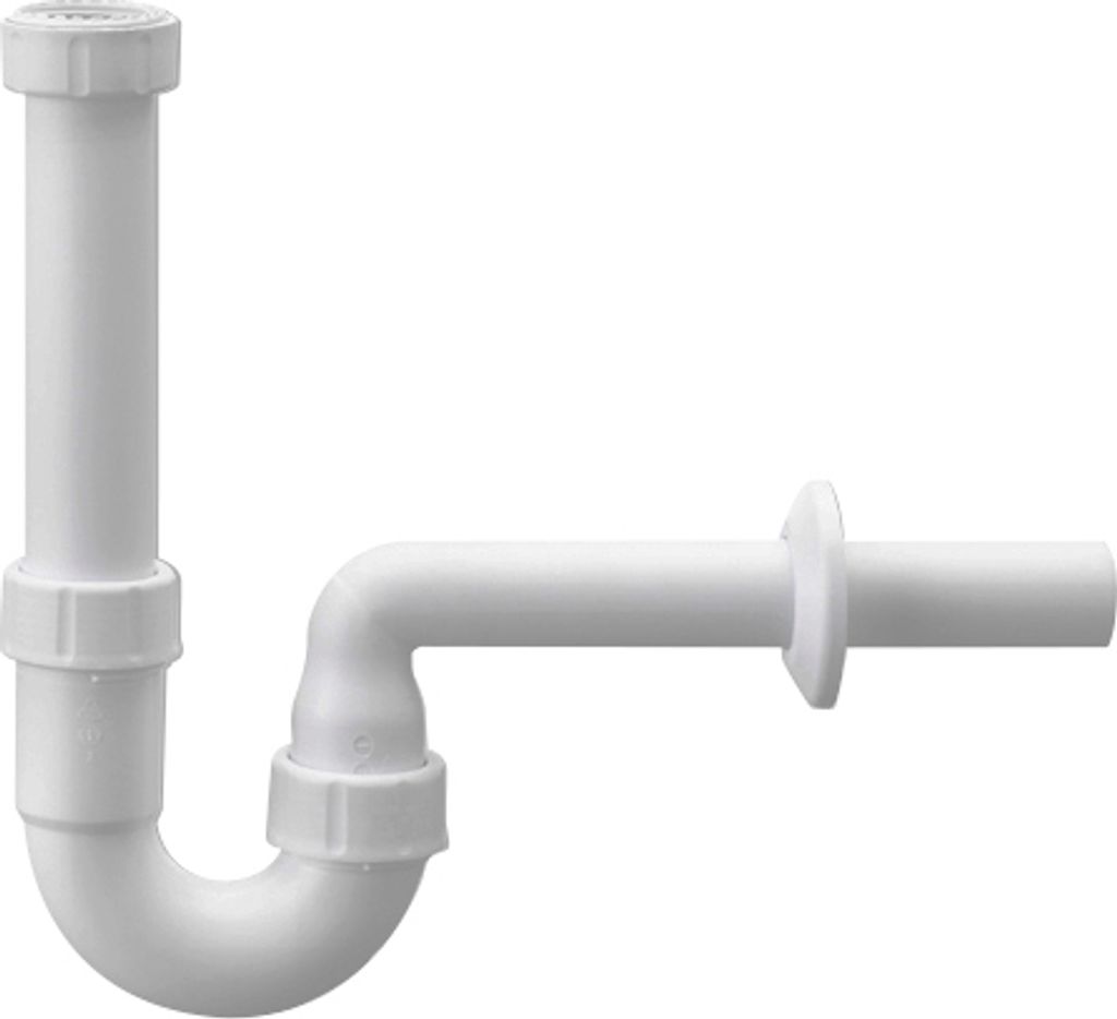 HAAS PP-Waschtischsiphon 1 1/4, DN 32, weiss nach DIN 274