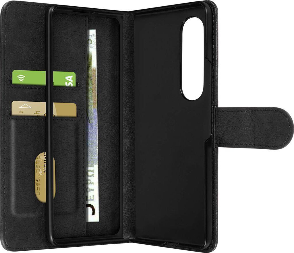 Portemonnaie Hülle mit Magnetlasche für Samsung Galaxy Z Fold4 – Schwarz