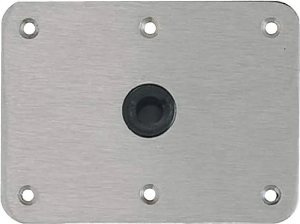 Support pour siège de pêche 4x8 pouces inox Attwood pour pont bateau