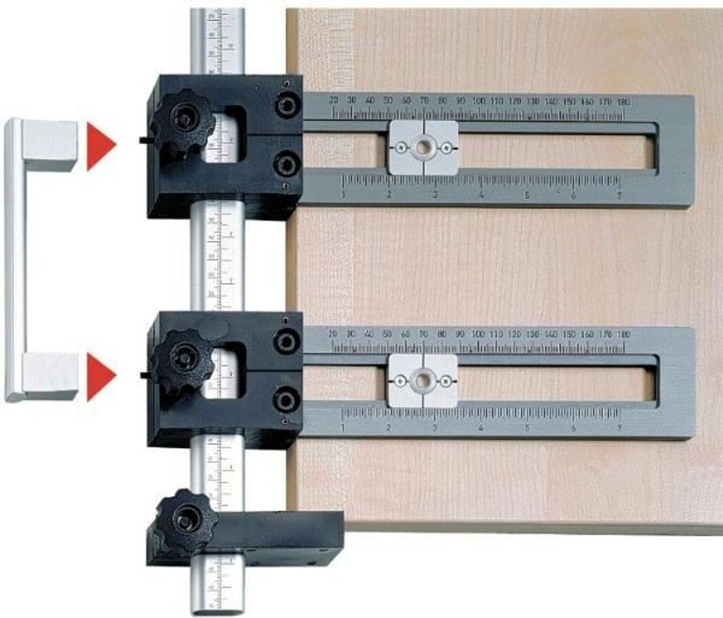 Hettich Bohrlehre Set Accura Griff Schiene 500 Mm 2 Produktbild 