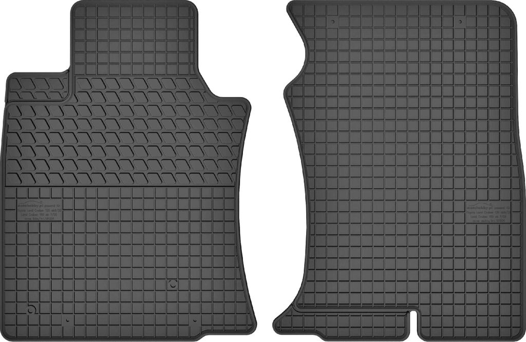 Vorne Gummimatten Gummi Fußmatten für Toyota Land Cruiser 150 PRADO