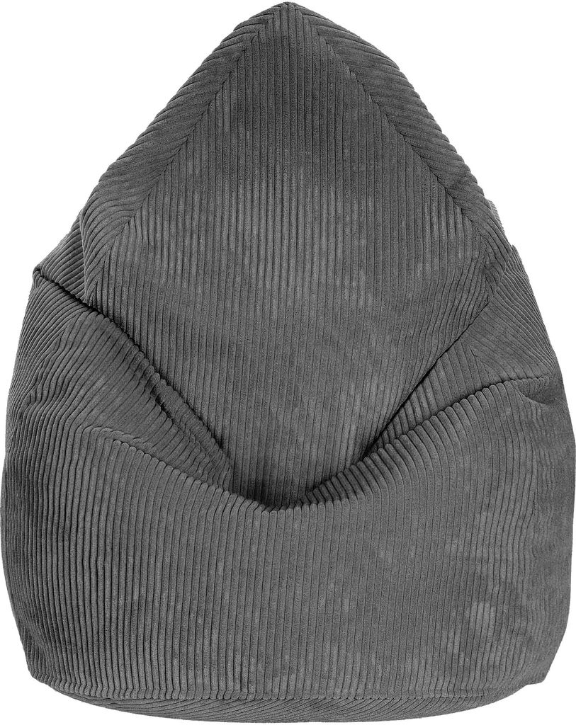 Dreamroots Bean Bag 80x80x120cm Sitzsack mit Lehne und Bezug Sitzkissen Boden Chill Sack Bubibag Sitzsack Sitzsack mit Füllung Sitzsack Granite Gray