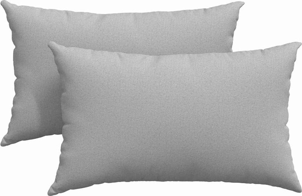 vidaXL Sofakissen 2 pcs Wolkengrau 50 x 30 cm Stoff