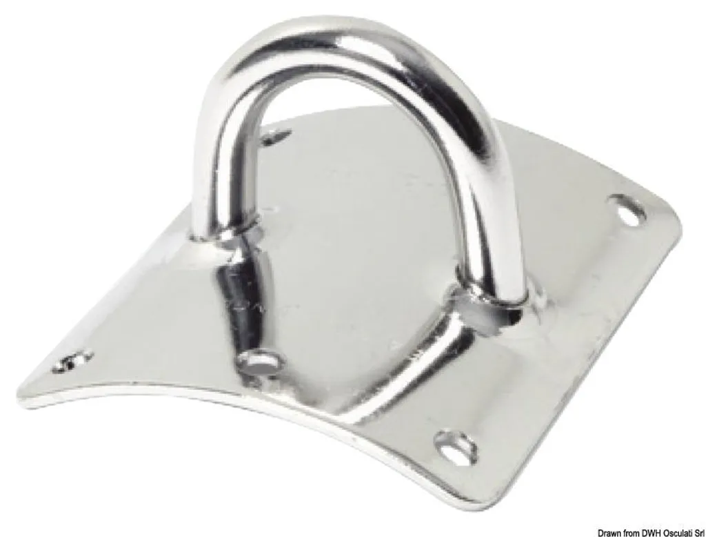 Œil SeaSure de fixation mât 63x75mm 8mm pour accastillage de voilier
